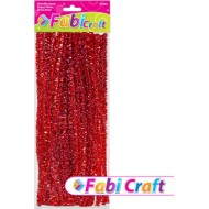 ΣΥΡΜΑ ΠΙΠΑΣ FABI 0.6X30CM 50ΤΕΜ -  ΚΟΚΚΙΝΟ ΜΕΤΑΛΛΙΖΕ