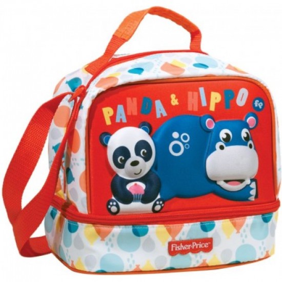 ΤΣΑΝΤΑ ΦΑΓΗΤΟΥ ΙΣΟΘΕΡΜΙΚΗ FISHER PRICE 20X15X21CM - PANDA AND  HIPPO