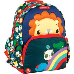 ΣΑΚΙΔΙΟ ΠΛΑΤΗΣ ΝΗΠΙΑΓΩΓΕΙΟΥ 'FISHER PRICE HAPPY LION' 30X25X15CM