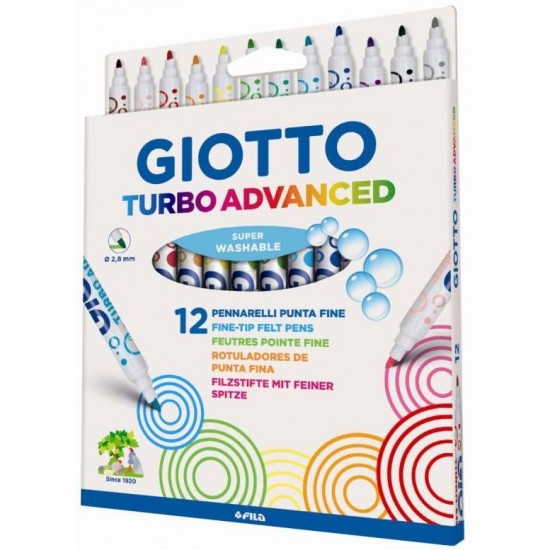 ΜΑΡΚΑΔΟΡΟΙ ΨΙΛΗΣ ΓΡΑΦΗΣ GIOTTO TURBO ADVANCED 12ΤΜΧ