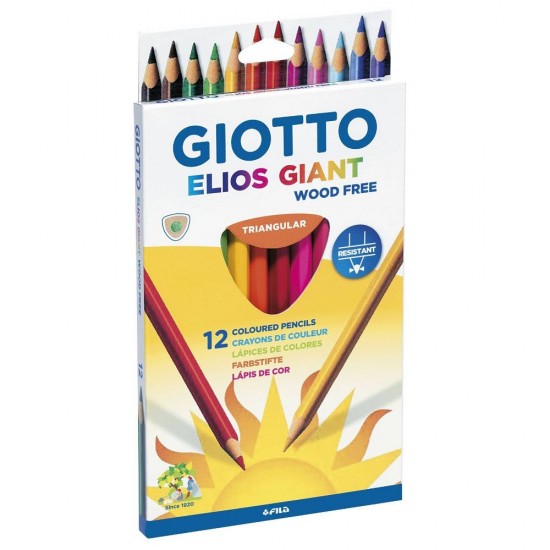 ΞΥΛΟΜΠΟΓΙΕΣ ELIOS GIANT WOOD FREE GIOTTO 12ΤΜΧ