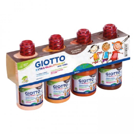 ΤΕΜΠΕΡΑ GIOTTO EXTRA QUALITY SKIN TONES 4X250ml