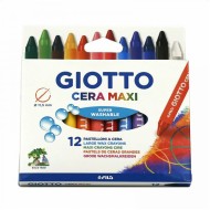 ΚΡΑΓΙΟΝ ΖΩΓΡΑΦΙΚΗΣ (ΚΗΡΟΜΠΟΓΙΕΣ) GIOTTO CERA MAXI 12ΤΜΧ