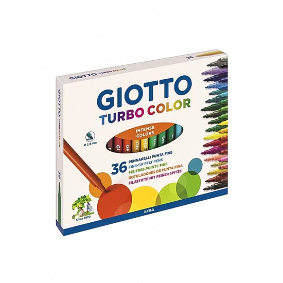 ΜΑΡΚΑΔΟΡΟΙ ΨΙΛΗΣ ΓΡΑΦΗΣ GIOTTO TURBO COLOR 36ΤΜΧ