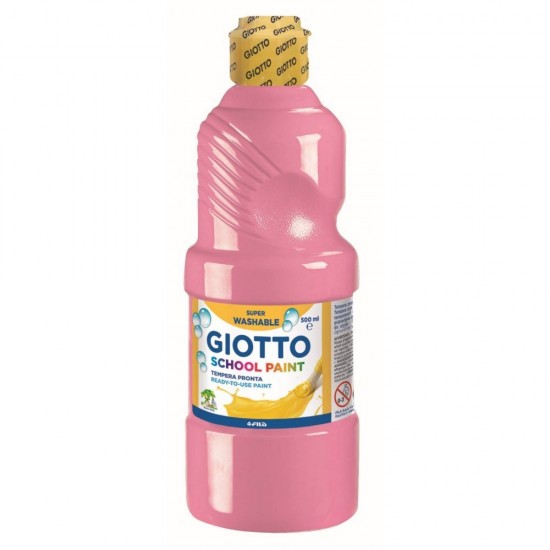 ΤΕΜΠΕΡΑ GIOTTO SCHOOL PAINT 500ML ΑΝΟΙΧΤΟ ΡΟΖ