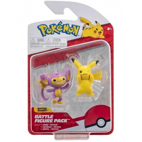 ΦΙΓΟΥΡΑ POKEMON - BATTLE FIGURE - PIKACHU AND AIPOM