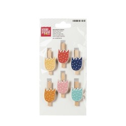 ΜΑΝΤΑΛΑΚΙΑ ΞΥΛΙΝΑ 'ΜΕ ΤΟΥΛΙΠΕΣ' 6 ΤΕΜΑΧΙΑ