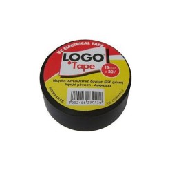 ΜΟΝΩΤΙΚΗ ΤΑΙΝΙΑ ΜΑΥΡΗ 19ΜΜ Χ 20M LOGO