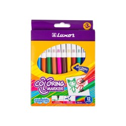 ΜΑΡΚΑΔΟΡΟΙ LUXOR COLORING MARKER (12 ΤΕΜΑΧΙΑ) ΜΑΡΚΑΔΟΡΟΙ LUXOR COLORING MARKER (12 ΤΕΜΑΧΙΑ)