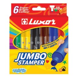 ΜΑΡΚΑΔΟΡΟΙ LUXOR JUMBO STAMPER (6 ΤΕΜΑΧΙΑ) ΜΑΡΚΑΔΟΡΟΙ LUXOR JUMBO STAMPER (6 ΤΕΜΑΧΙΑ)