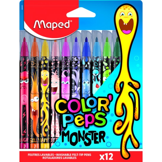 ΜΑΡΚΑΔΟΡΟΙ MAPED COLOR'PEPS MONSTER (12 ΤΕΜΑΧΙΑ)