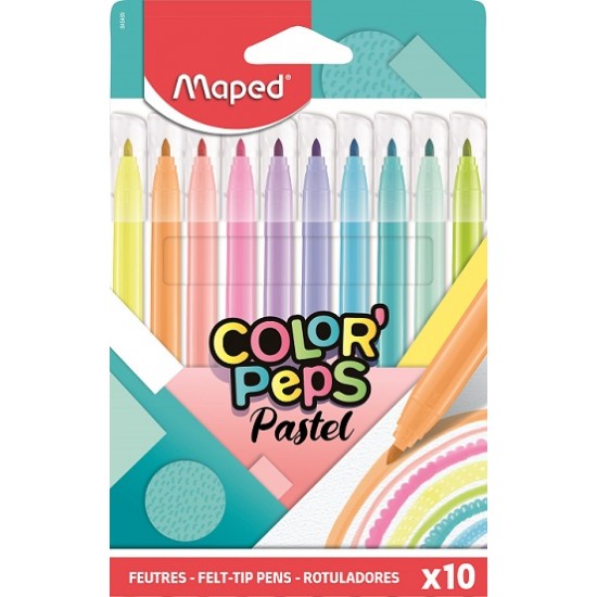 ΜΑΡΚΑΔΟΡΟΙ "COLOR PEPS - PASTEL" MAPED ΣΕΤ 10ΤΜΧ