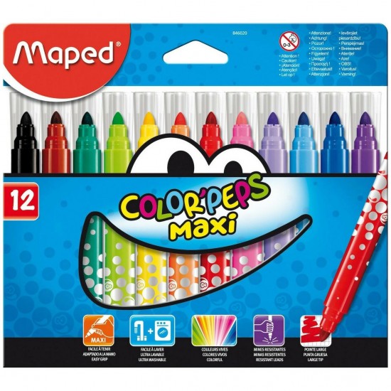 ΜΑΡΚΑΔΟΡΟΙ MAPED COLOR'PEPS JUMBO 12 TEMAXIA