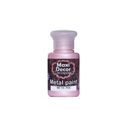 ΑΚΡΥΛΙΚΟ ΜΕΤΑΛΛΙΚΟ ΧΡΩΜΑ 60ML NO. 114 ΡΟΖ ΑΚΡΥΛΙΚΟ ΜΕΤΑΛΛΙΚΟ ΧΡΩΜΑ 60ML NO. 114 ΡΟΖ