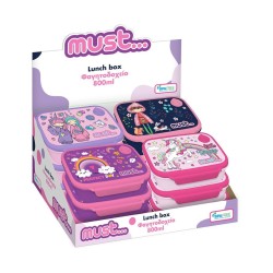 ΔΟΧΕΙΟ ΦΑΓΗΤΟΥ MUST 800ML 18Χ13X6CM - 4 ΣΧΕΔΙΑ ΚΟΡΙΤΣΙ