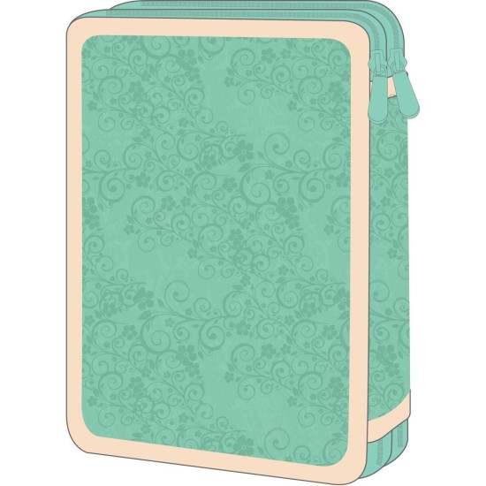ΣΧΟΛΙΚΗ ΚΑΣΕΤΙΝΑ ΔΙΠΛΗ ΓΕΜΑΤΗ MUST TEAM FLOWER DRESS 15x5x21CM