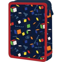 ΣΧΟΛΙΚΗ ΚΑΣΕΤΙΝΑ ΔΙΠΛΗ ΓΕΜΑΤΗ MUST TEAM THINK DIFFERENT 15x5x21CM