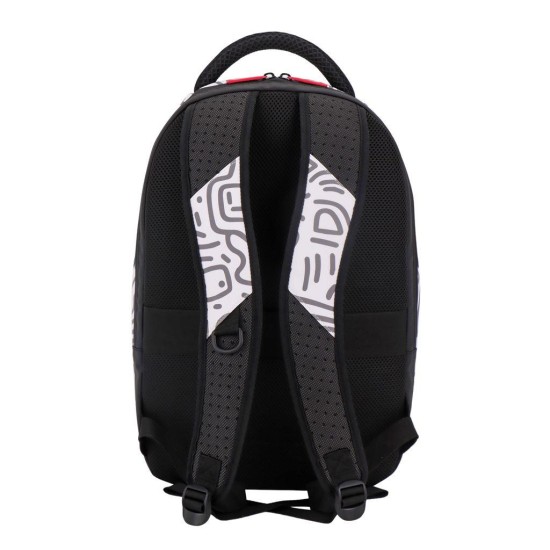 ΤΣΑΝΤΑ ΠΛΑΤΗΣ MUST TEAM ART GRAY DOODLE 1 ΚΕΝΤΡΙΚΗ ΘΗΚΗ 29x18x44CM