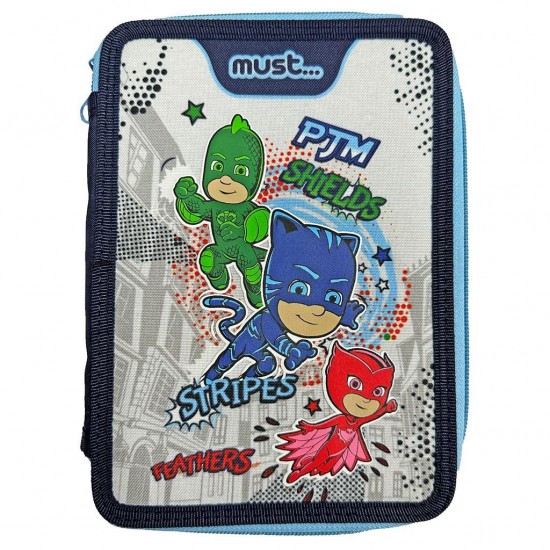 ΚΑΣΕΤΙΝΑ ΔΙΠΛΗ ΓΕΜΑΤΗ MUST 15X5X21CM - PJ MASKS ANYONE CAN BE HERO 