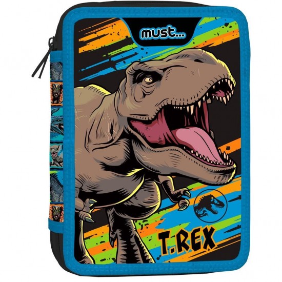 ΚΑΣΕΤΙΝΑ ΔΙΠΛΗ ΓΕΜΑΤΗ MUST 15X5X21CM - JURASSIC WORLD T-REX