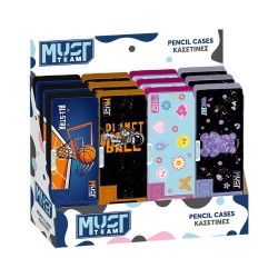 ΚΑΣΕΤΙΝΑ MUST TEAM ΜΕ ΜΑΓΝΗΤΙΚΟ ΚΟΥΜΠΩΜΑ ΜΕ 4 ΣΧΕΔΙΑ 26x9x3.2CM