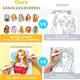 ΜΠΛΟΚ ΣΧΕΔΙΟΥ OHUHU BLEEDPROOF COLORING BOOK PORTRAITS OF JOY