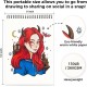 ΜΠΛΟΚ ΣΧΕΔΙΟΥ OHUHU BLEEDPROOF COLORING BOOK PORTRAITS OF JOY