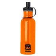 ECOLIFE ΜΕΤΑΛΛΙΚΟ ΑΝΟΞΕΙΔΩΤΟ ΜΠΟΥΚΑΛΙ ΓΙΑ ΚΡΥΑ ΡΟΦΗΜΑΤΑ ΠΟΡΤΟΚΑΛΙ 600ML