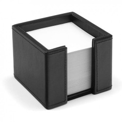 ΚΥΒΟΣ ΓΙΑ ΧΑΡΤΑΚΙΑ ΣΗΜΕΙΩΣΕΩΝ ΔΕΡΜΑΤΙΝΗ ΜΑΥΡΗ 