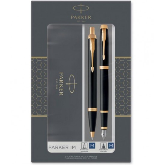 PARKER - ΣΕΤ ΔΩΡΟΥ ΠΕΝΑ + ΣΤΥΛΟ BALLPEN IM DUO LQ BLACK GT