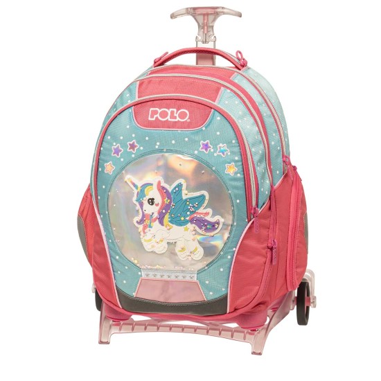 POLO TROLLEY REEL ΣΧΟΛΙΚΗ ΤΣΑΝΤΑ ΤΡΟΛΕΪ ΔΗΜΟΤΙΚΟΥ UNICORN 25LT 43x30x20CM