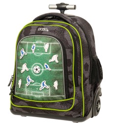 POLO TROLLEY MOVER ΣΧΟΛΙΚΗ ΤΣΑΝΤΑ ΤΡΟΛΕΪ ΔΗΜΟΤΙΚΟΥ FOOTBALL ΜΕ ΘΗΚΗ ΓΙΑ ΠΑΓΟΥΡΙ 30LT 36x26x43CM
