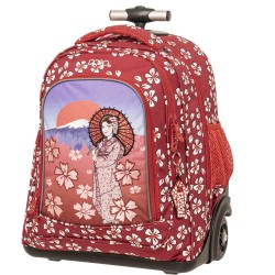 POLO TROLLEY MOVER ΣΧΟΛΙΚΗ ΤΣΑΝΤΑ ΤΡΟΛΕΪ ΔΗΜΟΤΙΚΟΥ GEISHA ΜΕ ΘΗΚΗ ΓΙΑ ΠΑΓΟΥΡΙ 30LT 36x26x43CM