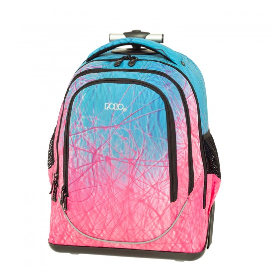 ΣΑΚΙΔΙΟ TROLLEY POLO UPLOW  - ΡΟΖ ΓΑΛΑΖΙΑ 47Χ35Χ21CM