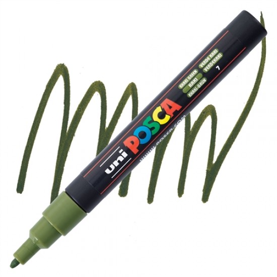 ΜΑΡΚΑΔΟΡΟΣ POSCA PC-3M - 1.3MM KHAKI GREEN