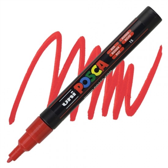 ΜΑΡΚΑΔΟΡΟΣ POSCA PC-3M - 1.3MM RED