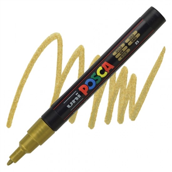 ΜΑΡΚΑΔΟΡΟΣ POSCA PC-3M - 1.3MM METALLIC GOLD