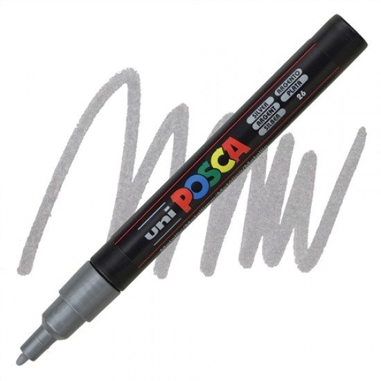 ΜΑΡΚΑΔΟΡΟΣ POSCA PC-3M - 1.3MM METALLIC SILVER