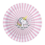 ΧΑΡΤΙΝΑ ΠΙΑΤΑ UNICORN 23CM 8 ΤΕΜΑΧΙΑ