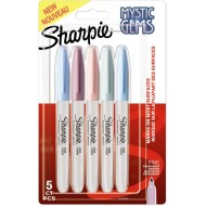 ΜΑΡΚΑΔΟΡΟΙ SHARPIE FINE MYSTIC GEMS ΑΝΕΞΙΤΗΛΟΙ 5ΤΕΜ