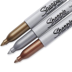 ΜΑΡΚΑΔΟΡΟΙ SHARPIE METALLIC GOLD-SILVER-BRONZE 3ΤΕΜ
