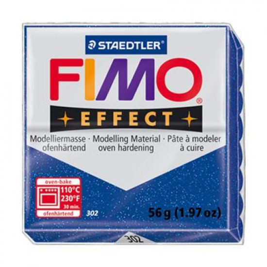 ΠΟΛΥΜΕΡΙΚΟΣ ΠΗΛΟΣ FIMO 57GR ΜΕΤΑΛΛΙΚΟ ΜΠΛΕ