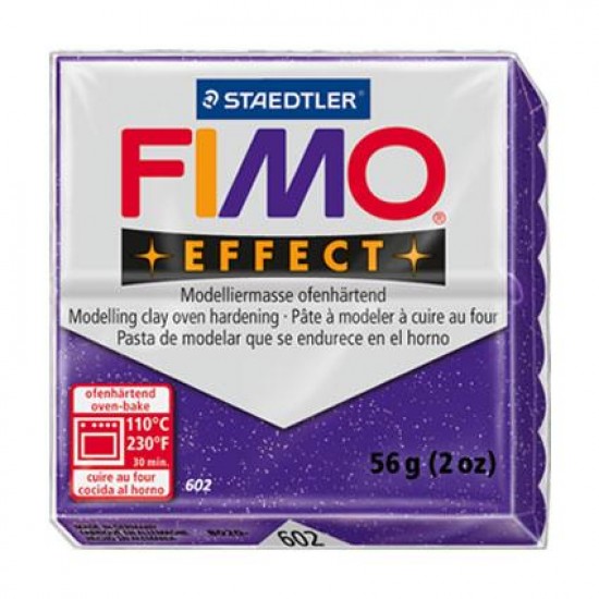 ΠΟΛΥΜΕΡΙΚΟΣ ΠΗΛΟΣ FIMO 57GR ΜΕΤΑΛΛΙΚΟ ΛΙΛΑ