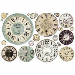 ΡΙΖΟΧΑΡΤΟ ΝΤΕΚΟΥΠΑΖ STAMPERIA 48Χ33CM OROLOGIO