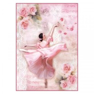 ΡΙΖΟΧΑΡΤΟ ΝΤΕΚΟΥΠΑΖ STAMPERIA Α4 DANCER WITH PETALS
