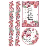 ΡΙΖΟΧΑΡΤΟ ΝΤΕΚΟΥΠΑΖ STAMPERIA Α4 WATERCOLOR VIOLETS AND VOLUTES