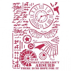 STENCIL G 21X29,7CM VOYAGES FANTASTIQUES