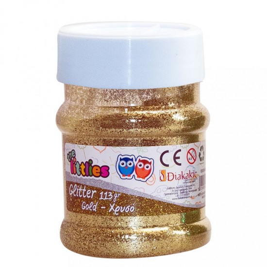 ΧΡΥΣΟΣΚΟΝΗ GLITTER 113GR - GOLD THE LITTLIES