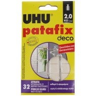 ΑΥΤΟΚΟΛΛΗΤΑ ΔΙΠΛΗΣ ΟΨΗΣ UHU PATAFIX DECO 32 ΤΕΜΑΧΙΑ