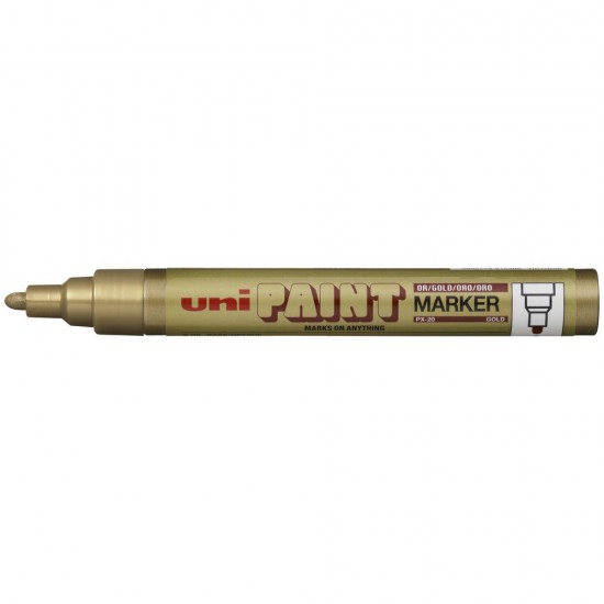 ΜΑΡΚΑΔΟΡΟΣ UNI PAINT 2.2-2.8MM MEDIUM FINE PX-20 - GOLD